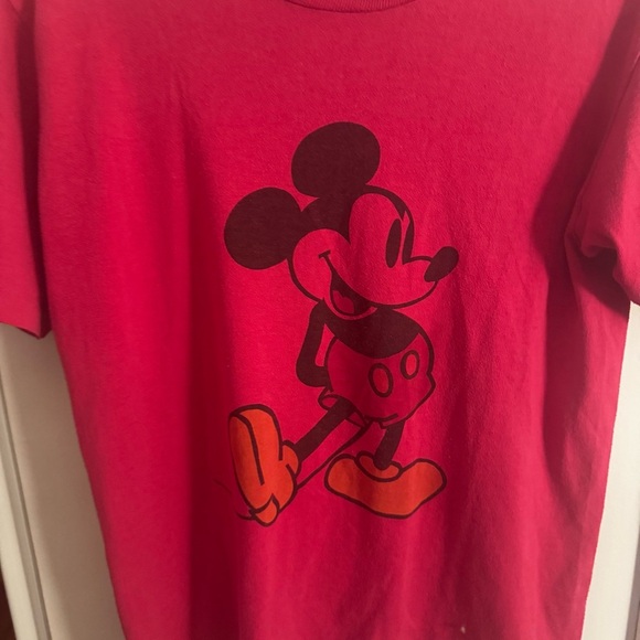 VINTAGE DISNEY MICKEY magenta pink shirt - Picture 2 of 4